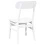 Sillas de comedor 2 unidades madera maciza de caucho blanco de , Sillas de comedor - Ref: Foro24-4102441, Precio: 148,18 €, D...