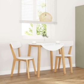 Sillas de comedor 2 unidades madera maciza de caucho de , Sillas de comedor - Ref: Foro24-4102434, Precio: 120,71 €, Descuent...