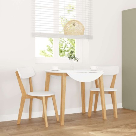 Sillas de comedor 2 unidades madera maciza de caucho de , Sillas de comedor - Ref: Foro24-4102434, Precio: 120,71 €, Descuent...