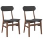 Sillas de comedor con cojines 2 uds madera maciza marrón caucho de , Sillas de comedor - Ref: Foro24-4102436, Precio: 157,06 ...