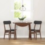 Sillas de comedor con cojines 2 uds madera maciza marrón caucho de , Sillas de comedor - Ref: Foro24-4102436, Precio: 157,06 ...