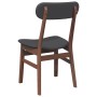 Sillas de comedor con cojines 2 uds madera maciza marrón caucho de , Sillas de comedor - Ref: Foro24-4102436, Precio: 157,06 ...