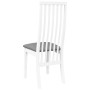 Sillas de comedor con cojines 2uds madera maciza blanco caucho de , Sillas de comedor - Ref: Foro24-4102457, Precio: 149,35 €...