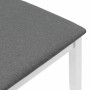 Sillas de comedor con cojines 2uds madera maciza blanco caucho de , Sillas de comedor - Ref: Foro24-4102457, Precio: 149,35 €...