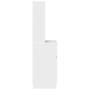 Mesilla de noche de madera de ingeniería blanca 39x35x125 cm de , Mesitas de noche - Ref: Foro24-861310, Precio: 75,38 €, Des...