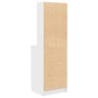 Mesilla de noche de madera de ingeniería blanca 39x35x125 cm de , Mesitas de noche - Ref: Foro24-861310, Precio: 75,38 €, Des...