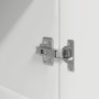 Mesilla de noche de madera de ingeniería blanca 39x35x125 cm de , Mesitas de noche - Ref: Foro24-861310, Precio: 75,38 €, Des...