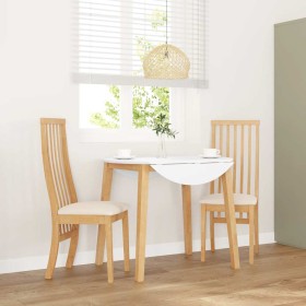Sillas de comedor con cojines 2 uds madera maciza caucho de , Sillas de comedor - Ref: Foro24-4102455, Precio: 148,87 €, Desc...