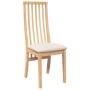 Sillas de comedor con cojines 2 uds madera maciza caucho de , Sillas de comedor - Ref: Foro24-4102455, Precio: 148,87 €, Desc...