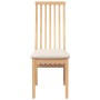 Sillas de comedor con cojines 2 uds madera maciza caucho de , Sillas de comedor - Ref: Foro24-4102455, Precio: 148,87 €, Desc...