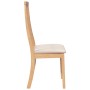 Sillas de comedor con cojines 2 uds madera maciza caucho de , Sillas de comedor - Ref: Foro24-4102455, Precio: 148,87 €, Desc...