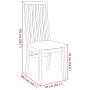 Sillas de comedor con cojines 2 uds madera maciza caucho de , Sillas de comedor - Ref: Foro24-4102455, Precio: 148,87 €, Desc...