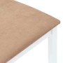 Sillas de comedor con cojines 2uds madera maciza blanco caucho de , Sillas de comedor - Ref: Foro24-4102460, Precio: 145,65 €...