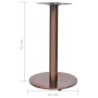 Pata de mesa de bistró dorada Ø45x72 cm acero inoxidable de , Patas para mesas - Ref: Foro24-325442, Precio: 95,11 €, Descuen...
