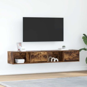 Muebles de TV 2 uds madera ingeniería color roble 80x31x25,5 cm de , Muebles TV - Ref: Foro24-861463, Precio: 70,79 €, Descue...