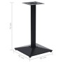 Pata de mesa de bistró negra 41x41x72 cm de hierro fundido de , Patas para mesas - Ref: Foro24-325437, Precio: 78,14 €, Descu...