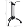 Pata de mesa de bistró negra Ø60x72 cm Aluminio fundido de , Patas para mesas - Ref: Foro24-325435, Precio: 86,87 €, Descuent...