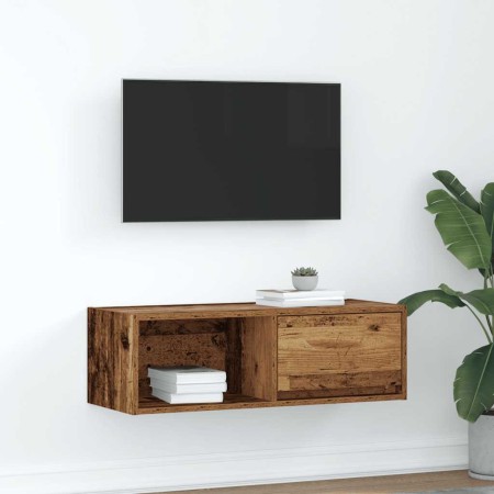 Mueble para TV madera contrachapada envejecida 80x31x25,5 cm de , Muebles TV - Ref: Foro24-861468, Precio: 43,86 €, Descuento: %