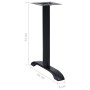Patas para mesa de bistró 2 uds. Hierro fundido negro 61x8x72cm de , Patas para mesas - Ref: Foro24-325428, Precio: 103,30 €,...
