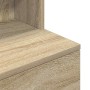 Mesilla de noche de roble Sonoma 39x35x125 cm Madera ingeniería de , Mesitas de noche - Ref: Foro24-861312, Precio: 82,80 €, ...