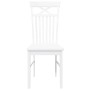 Sillas de comedor 2 unidades madera maciza de caucho blanco de , Sillas de comedor - Ref: Foro24-4102415, Precio: 120,62 €, D...
