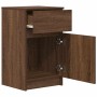Mesilla de noche roble marrón 39x35x65 cm madera de ingeniería de , Mesitas de noche - Ref: Foro24-861331, Precio: 51,93 €, D...