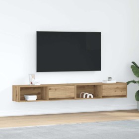 Muebles para TV 2 uds madera roble artisan 100x31x25,5 cm de , Muebles TV - Ref: Foro24-861489, Precio: 91,16 €, Descuento: %