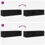 Muebles de TV 2 uds Roble Negro 100x31x25,5cm Madera ingeniería de , Muebles TV - Ref: Foro24-861475, Precio: 96,45 €, Descue...