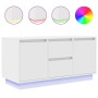 Mueble de TV con luces LED blanco 100x41x50 cm de , Muebles TV - Ref: Foro24-861409, Precio: 111,47 €, Descuento: %