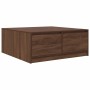 Mesa de centro con cajones roble marrón 100x100x40 cm de , Mesas de centro - Ref: Foro24-3328405, Precio: 169,90 €, Descuento: %