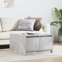 Mesa de centro con cajones gris hormigón 70,5x70x40 cm de , Mesas de centro - Ref: Foro24-3328411, Precio: 101,70 €, Descuent...