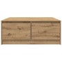 Mesa de centro con cajones roble artesanal 100x100x40 cm de , Mesas de centro - Ref: Foro24-3328407, Precio: 169,74 €, Descue...