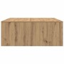 Mesa de centro con cajones roble artesanal 100x100x40 cm de , Mesas de centro - Ref: Foro24-3328407, Precio: 169,74 €, Descue...