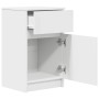Mesita de noche madera contrachapada blanco 39x35x65 cm de , Mesitas de noche - Ref: Foro24-861319, Precio: 52,88 €, Descuent...