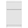 Mesita de noche madera contrachapada blanco 39x35x65 cm de , Mesitas de noche - Ref: Foro24-861319, Precio: 52,88 €, Descuent...