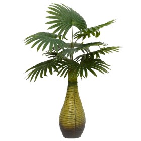 Planta de palma artificial 9 hojas 65 cm verde de , Flora artificial - Ref: Foro24-4103582, Precio: 24,61 €, Descuento: %