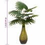 Planta de palma artificial 9 hojas 65 cm verde de , Flora artificial - Ref: Foro24-4103582, Precio: 24,61 €, Descuento: %
