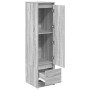 Aparador alto Sonoma gris 29,5x34x119,5 cm madera de ingeniería de , Aparadores - Ref: Foro24-861657, Precio: 70,37 €, Descue...