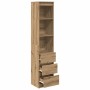 Aparador Artisan Roble 37,5x35x180 cm Madera de ingeniería de , Aparadores - Ref: Foro24-861669, Precio: 96,52 €, Descuento: %