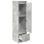 Aparador alto gris hormigón 29,5x34x119,5 cm madera ingeniería de , Aparadores - Ref: Foro24-861655, Precio: 69,62 €, Descuen...