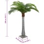 Palmera artificial con 15 hojas verde 200 cm de , Flora artificial - Ref: Foro24-4103577, Precio: 171,43 €, Descuento: %