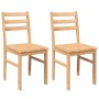 Sillas de comedor 2 unidades madera maciza de caucho de , Sillas de comedor - Ref: Foro24-4102420, Precio: 81,30 €, Descuento: %