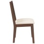 Sillas de comedor con cojines 2 uds madera maciza marrón caucho de , Sillas de comedor - Ref: Foro24-4102476, Precio: 175,12 ...