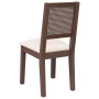 Sillas de comedor con cojines 2 uds madera maciza marrón caucho de , Sillas de comedor - Ref: Foro24-4102476, Precio: 175,12 ...