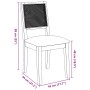 Sillas de comedor con cojines 2 uds madera maciza marrón caucho de , Sillas de comedor - Ref: Foro24-4102476, Precio: 175,12 ...