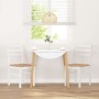 Sillas de comedor 2 unidades madera maciza de caucho blanco de , Sillas de comedor - Ref: Foro24-4102422, Precio: 80,04 €, De...