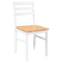 Sillas de comedor 2 unidades madera maciza de caucho blanco de , Sillas de comedor - Ref: Foro24-4102422, Precio: 80,04 €, De...