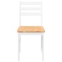 Sillas de comedor 2 unidades madera maciza de caucho blanco de , Sillas de comedor - Ref: Foro24-4102422, Precio: 80,04 €, De...
