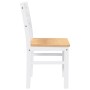 Sillas de comedor 2 unidades madera maciza de caucho blanco de , Sillas de comedor - Ref: Foro24-4102422, Precio: 80,04 €, De...
