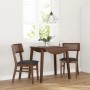 Sillas de comedor con cojines 2 uds madera maciza marrón caucho de , Sillas de comedor - Ref: Foro24-4102462, Precio: 166,16 ...